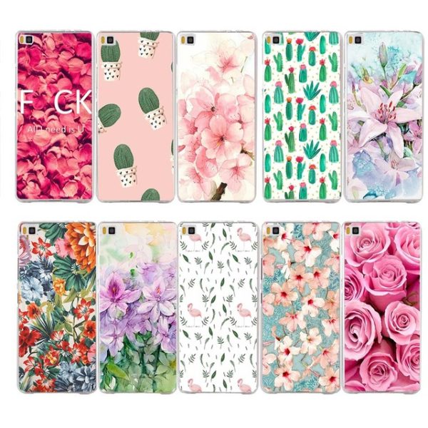capa flores huawei p9 lite