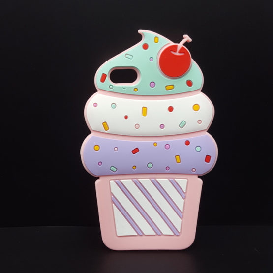 Capa Gelado silicone para iPhone 5/5S 6/6Plus 7/7Plus