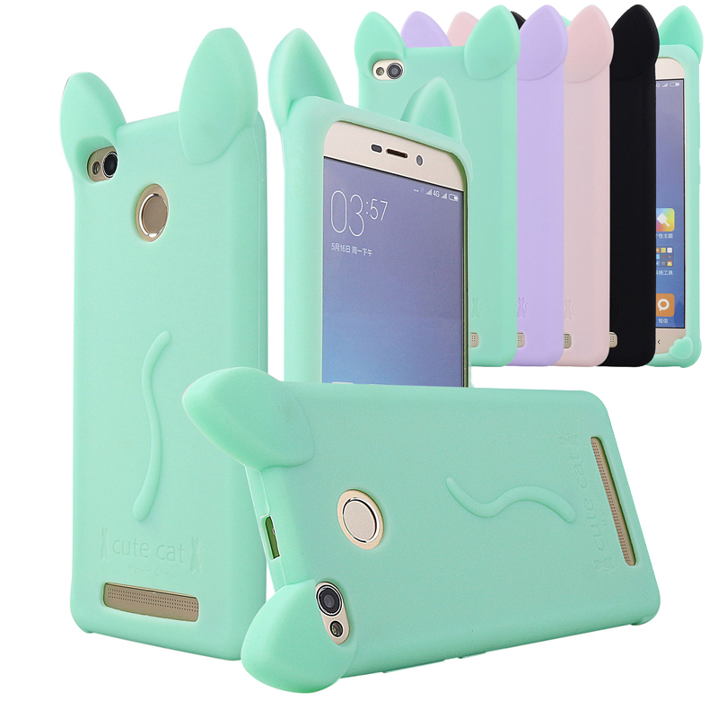 capa silicone gato xiaomi redmi note 4