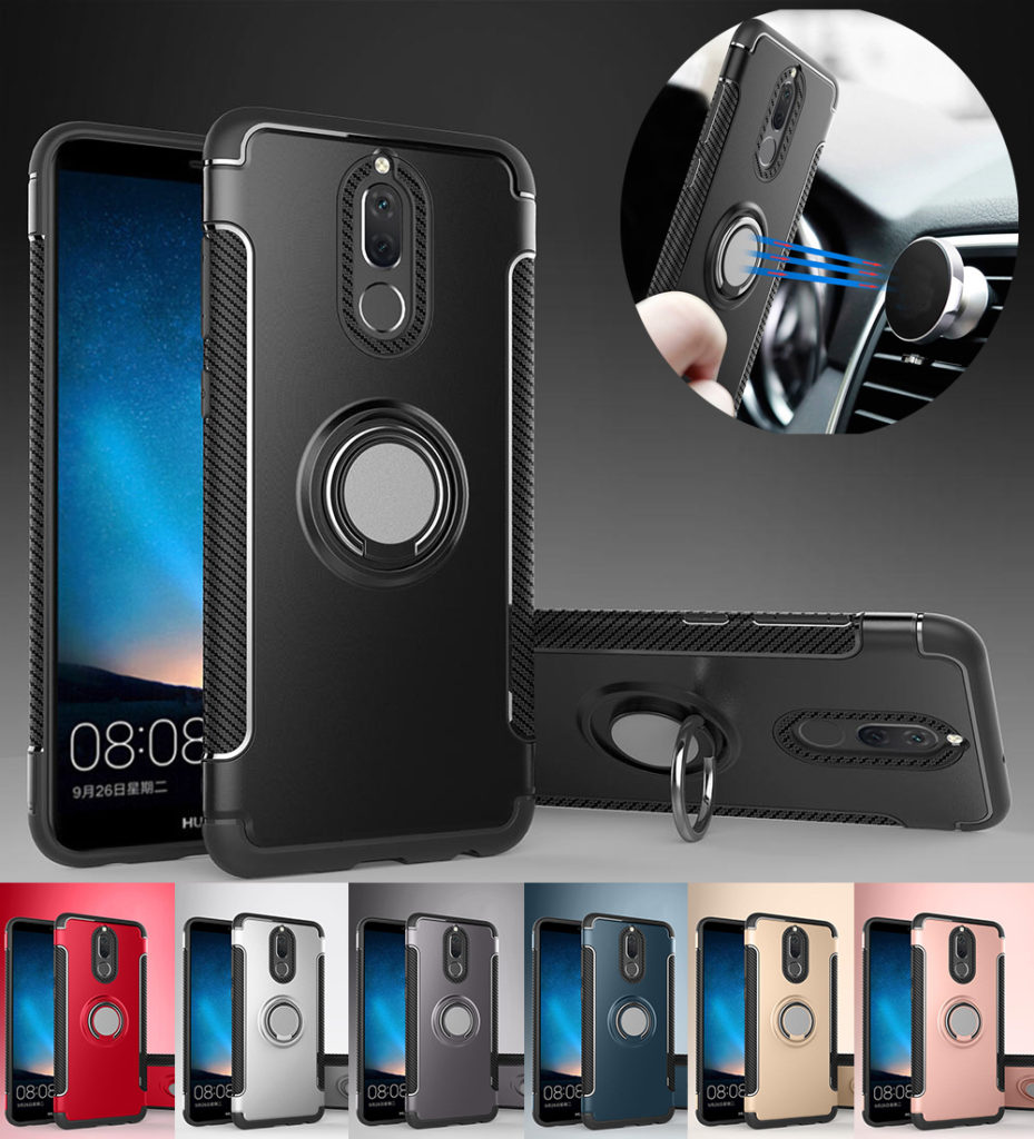 capa anti-choque anel magnetico huawei mate 10 lite pro