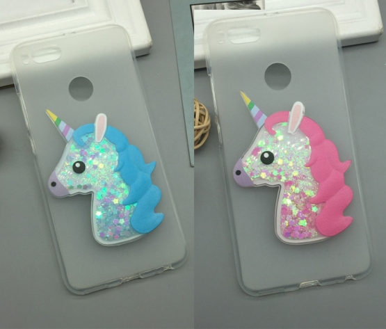 Capa silicone Unicórnio com Brilhantes Xiaomi Mi A1