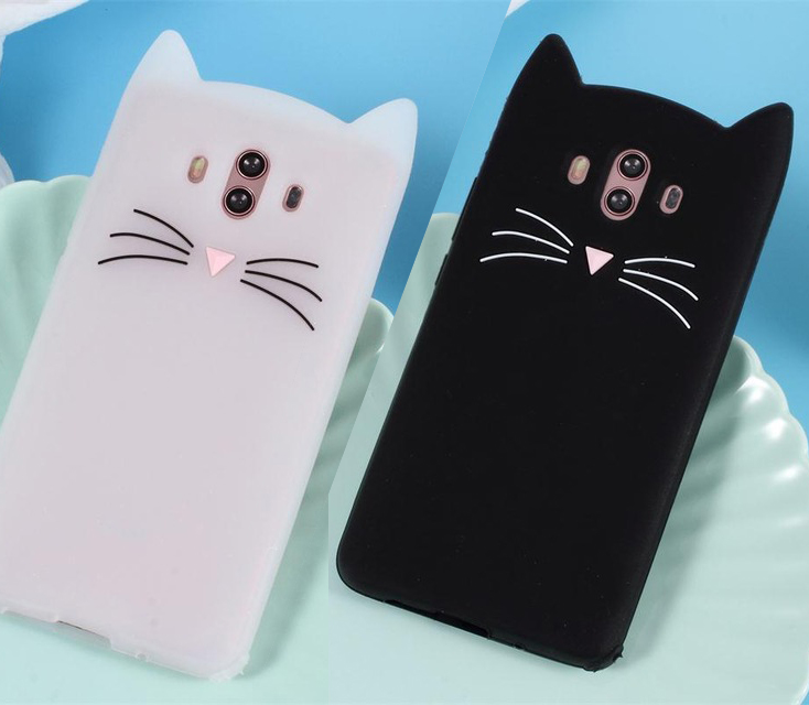 capa gato silicone huawei mate 10 lite mate 10 pro