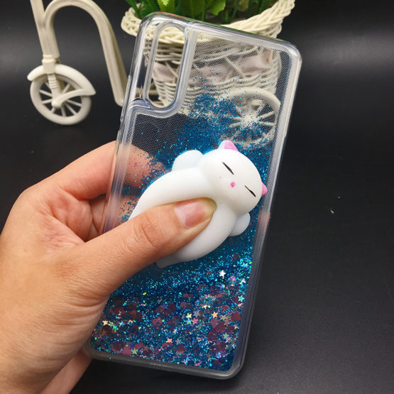 capa silicone liquido brilhantes boneco 3d Huawei P20 Lite (3)