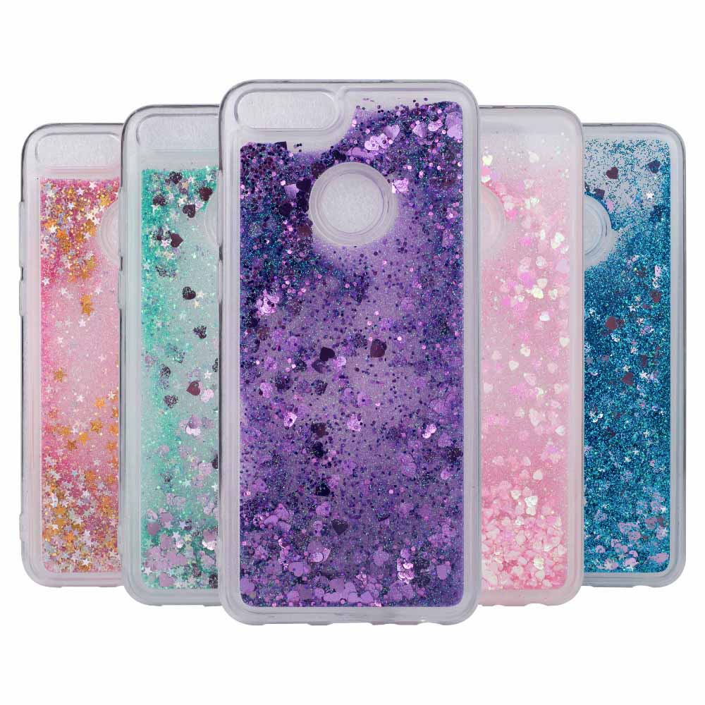 capa silicone liquido brilhantes huawei p smart