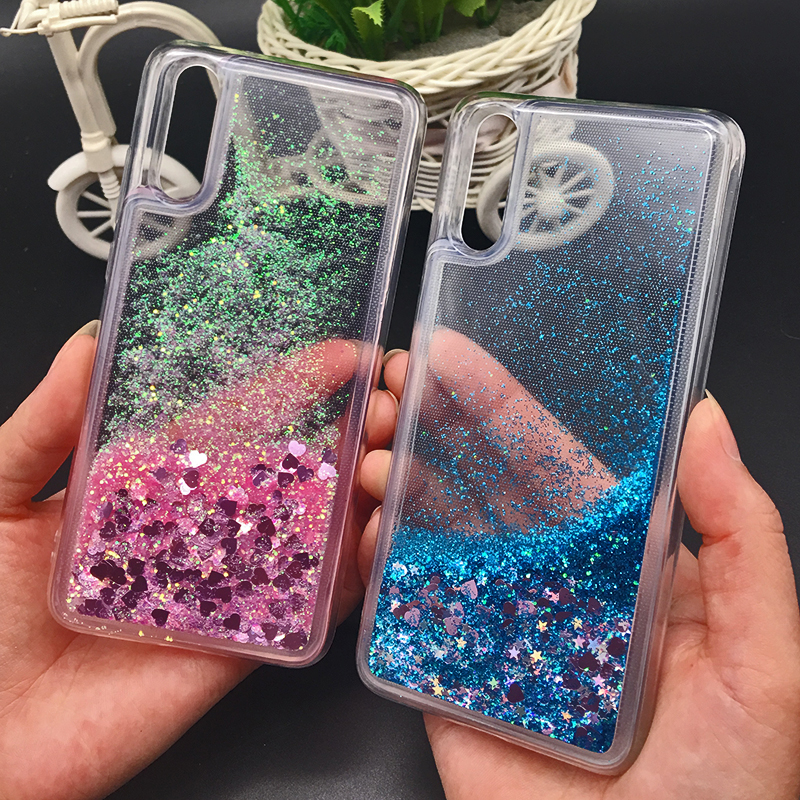 capa silicone transparente liquido brilhantes huawei p20 lite