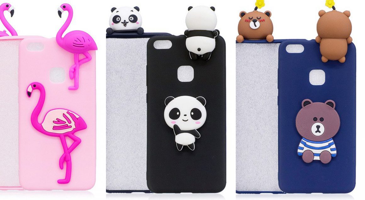 capa silicone animais 3d Huawei P10 Lite