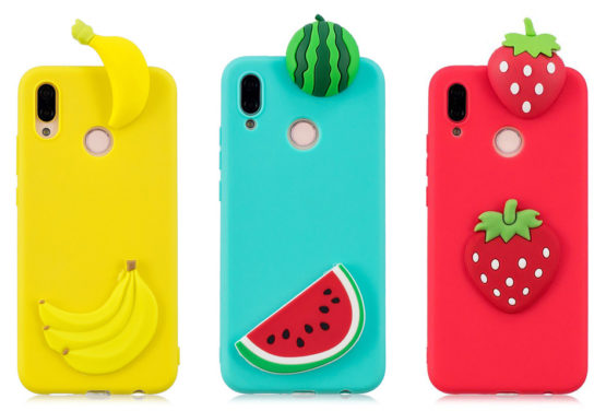 Capa silicone Frutas 3D Huawei P20 / P20 Lite
