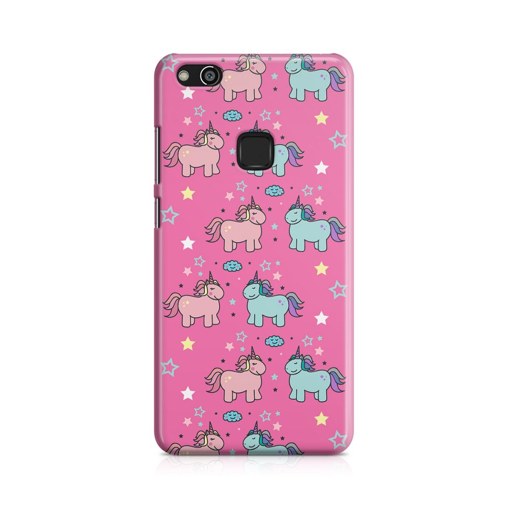 Capa rosa unicornios huawei p10 lite