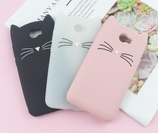capa gato silicone huawei y5 II