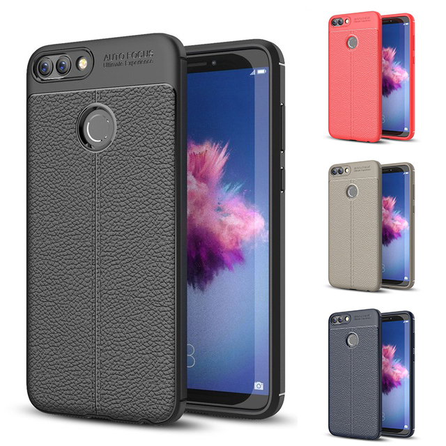 Capa silicone para telemóvel Huawei Y5 2018 Elegante capa totalmente em silicone contudo o seu acabamento rugoso imita pele