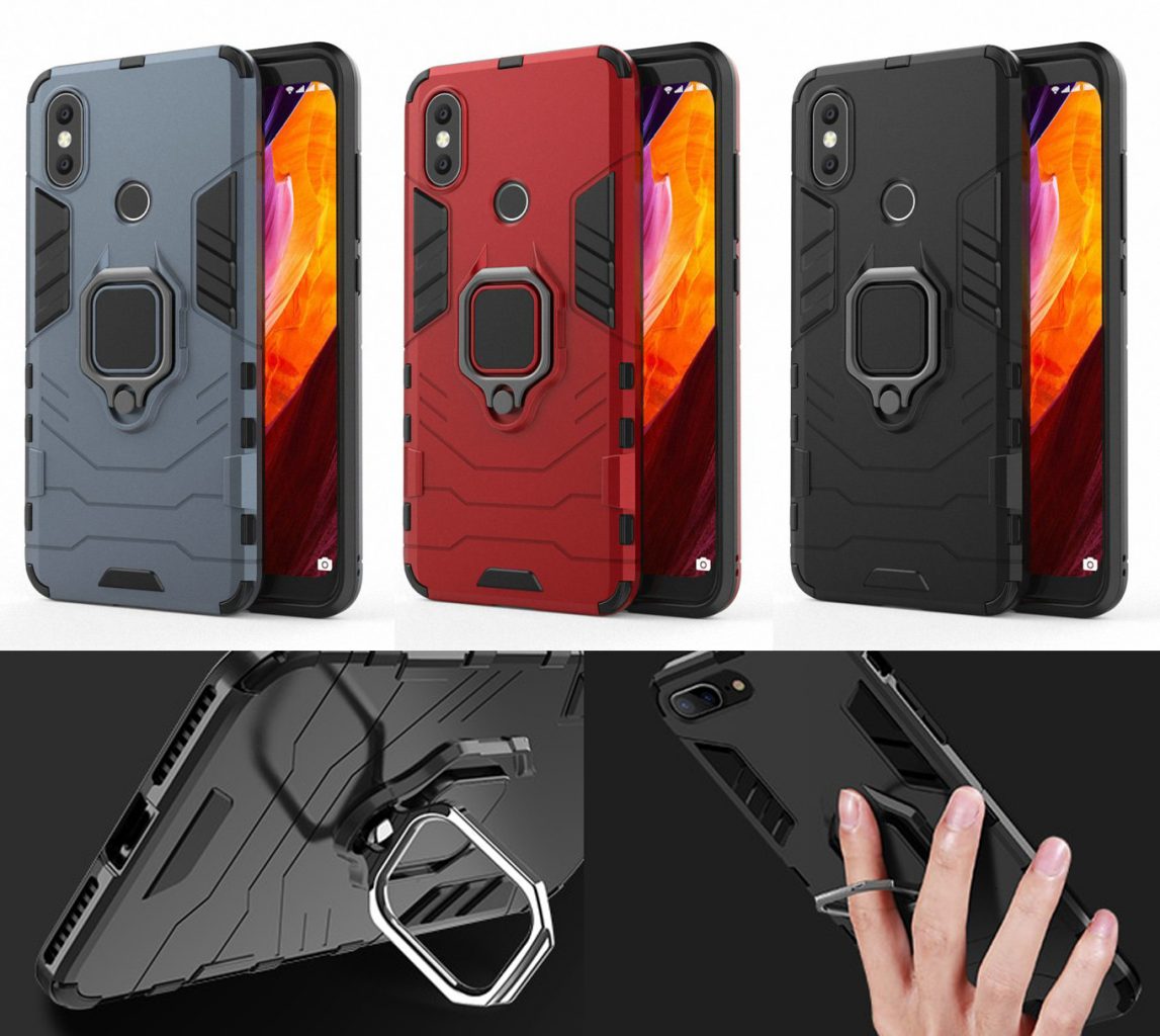 capa anti-choque anel magnetico xiaomi 6 pro