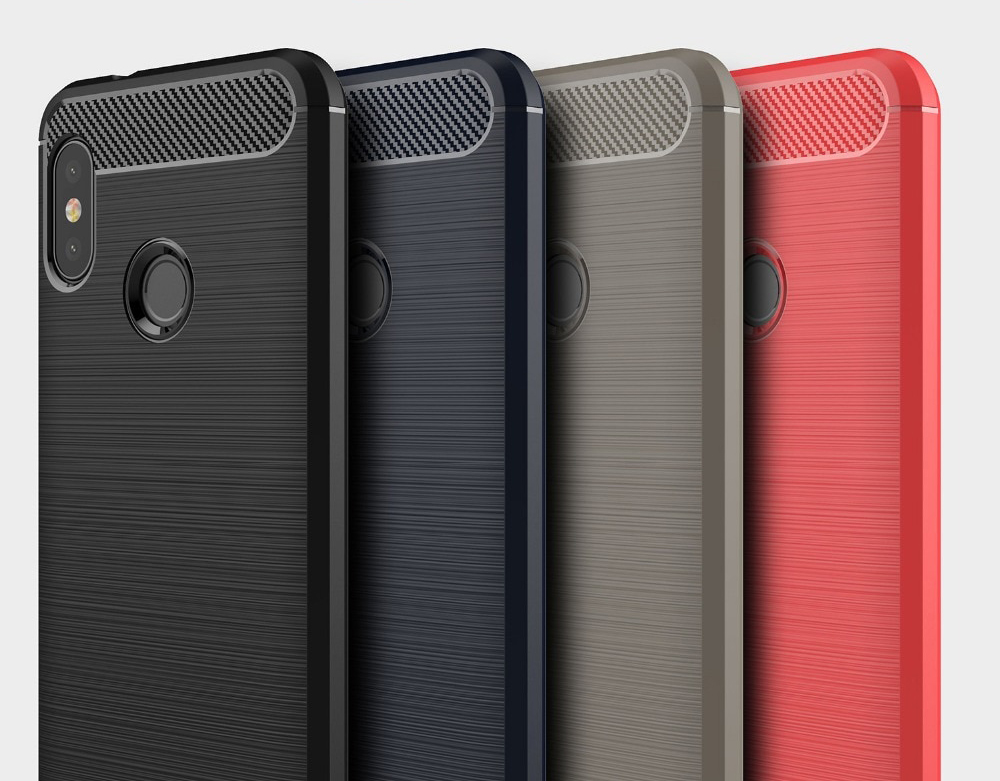 capa silicone metal escovado xiaomi redmi 6 6a pro