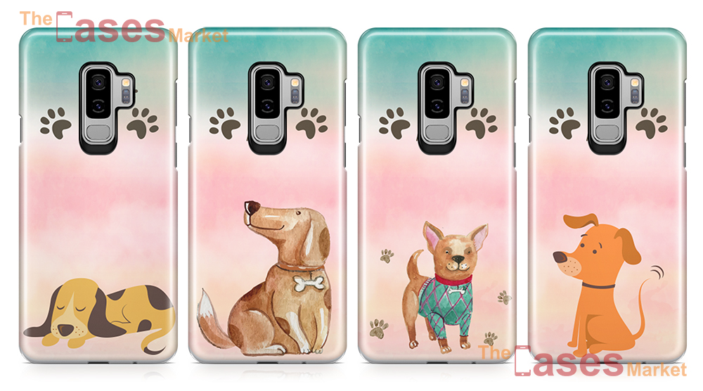 capas silicone caes cachorrinhos telemoveis samsung s9 plus