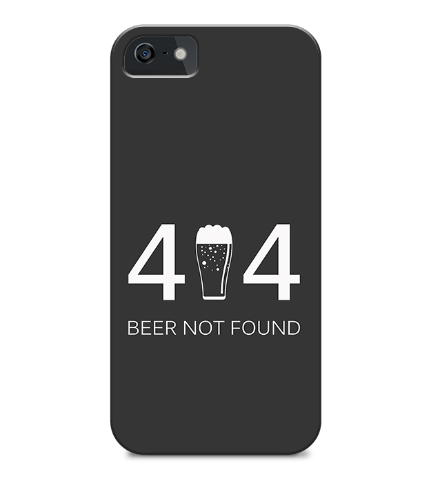 capa iphone 404 beer not found