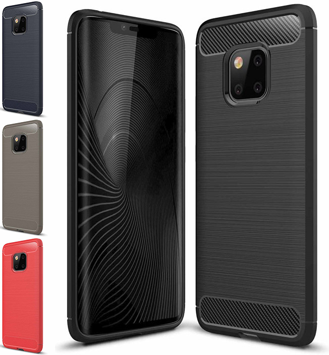 capa silicone metal-escovado huawei mate 20 pro