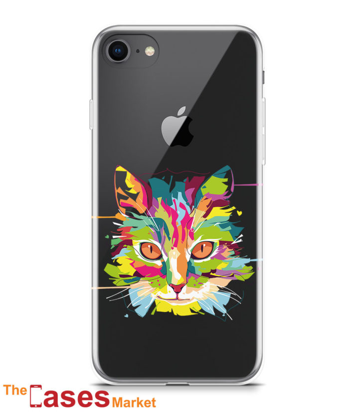 capa transparente iphone gato
