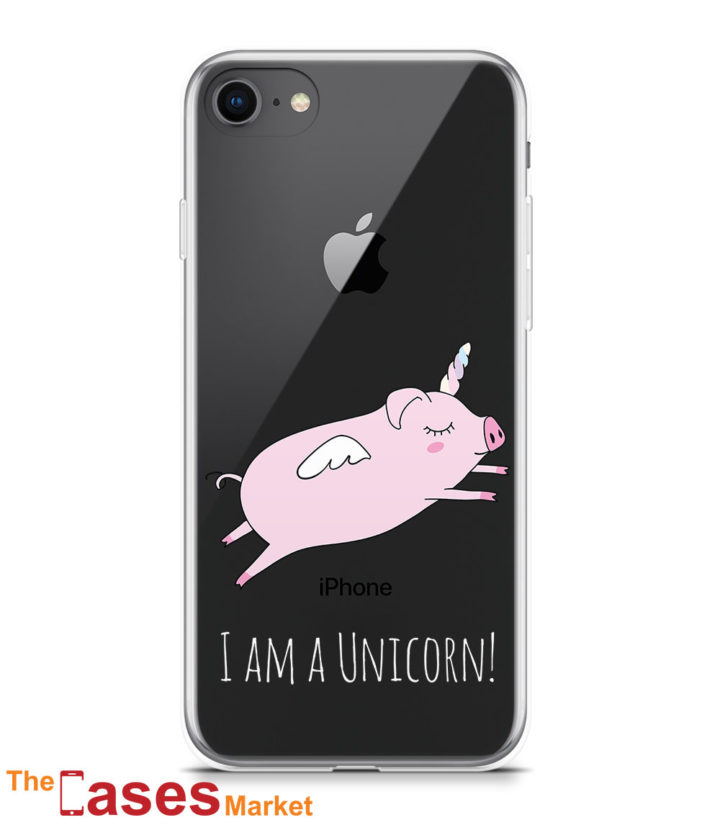 capa transparente iphone unicornio 4 (branco)