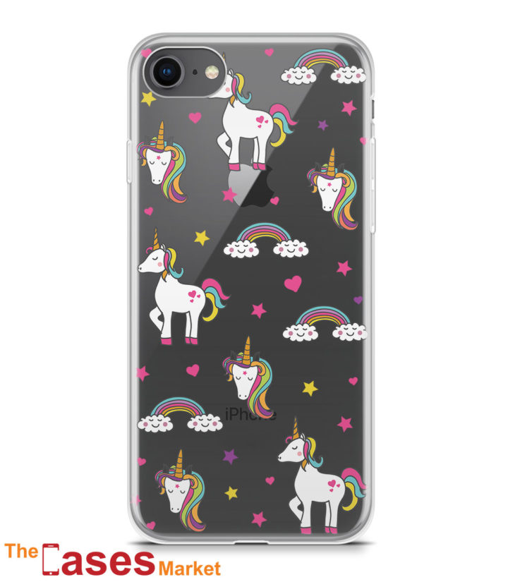 capa transparente iphone unicornios 2