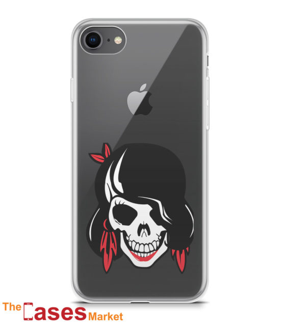 capa iPhone caveira feminina