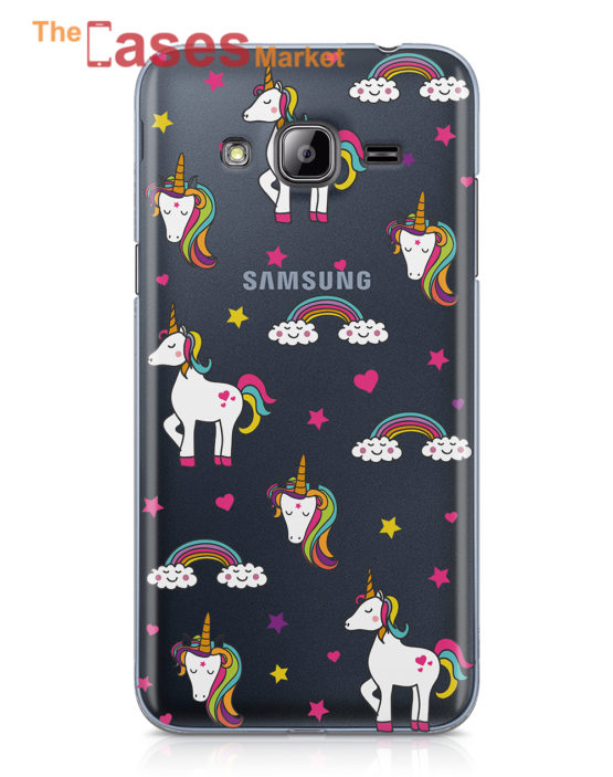 capa transparente telemovel samsung j1 J3 j5 j7 unicornio 2