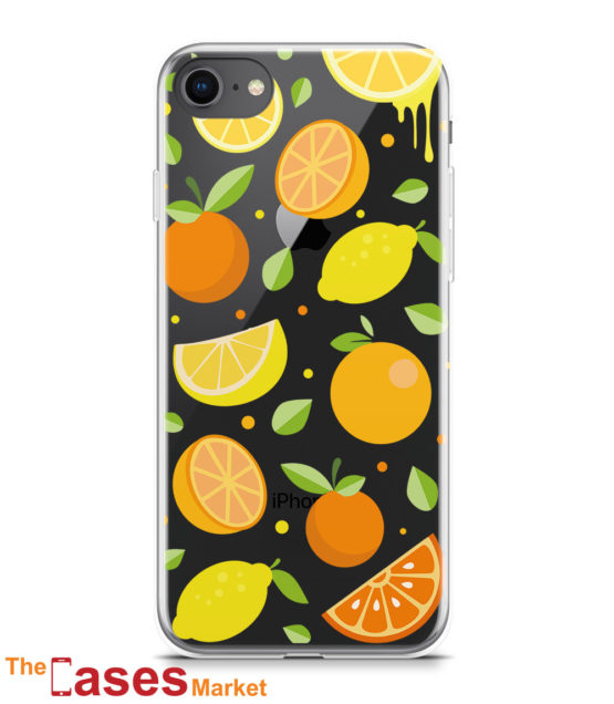 capa transparente iphone citrinos fruta 1