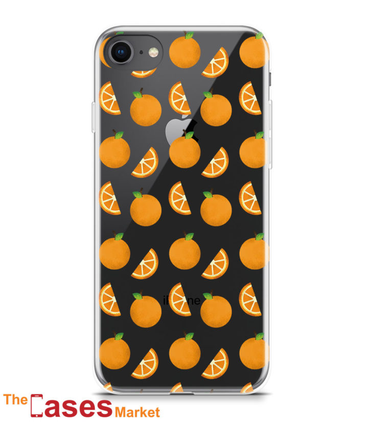 capa transparente iphone laranjas fruta 7