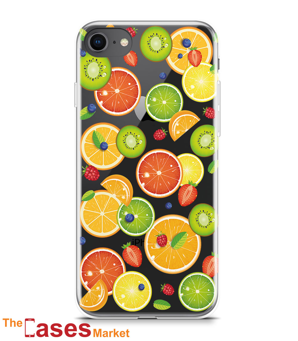 capa transparente iphone fruta 8