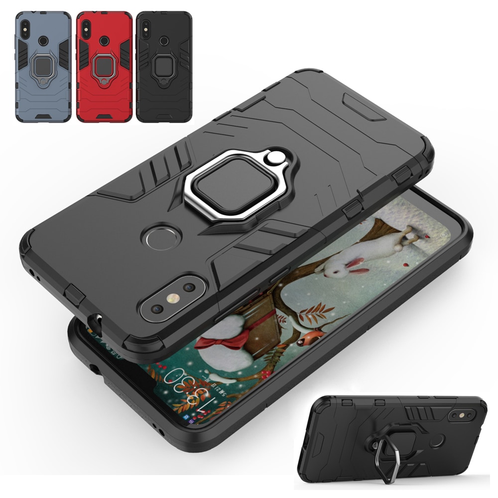 capa anti-choque anel magnetico xiaomi redmi note 7