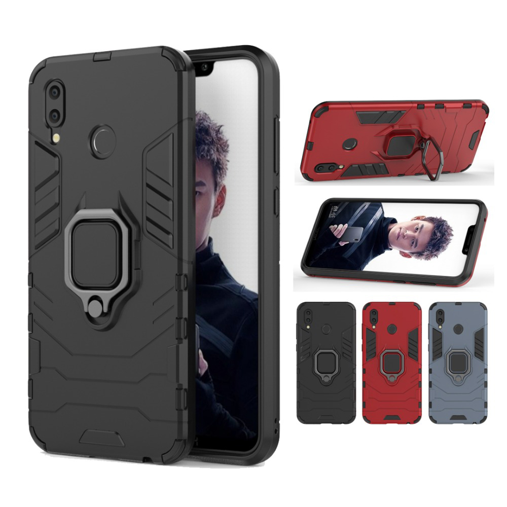 capa anti-choque anel magnetico huawei y6 2019