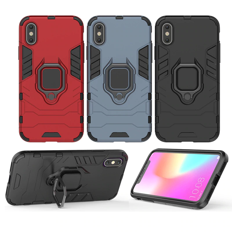 capa anti-choque anel magnetico iphone xs max