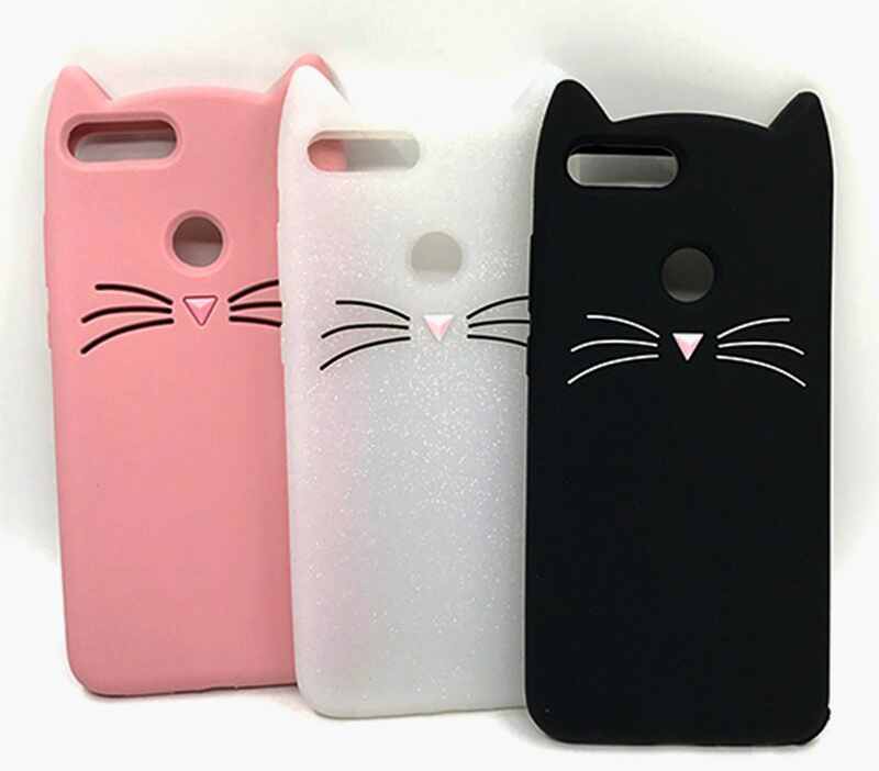 capa gato silicone huawei y7 2018