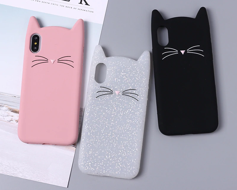 capa gato silicone iphone xs max