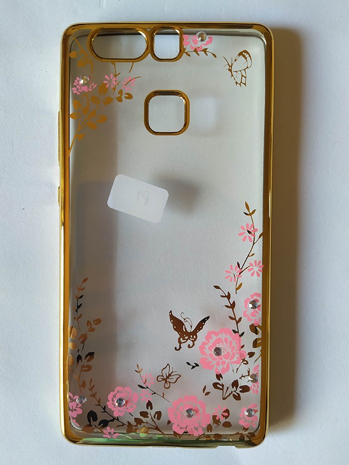 CAPA DOURADA TRANSP FLORES HUAWEI P9