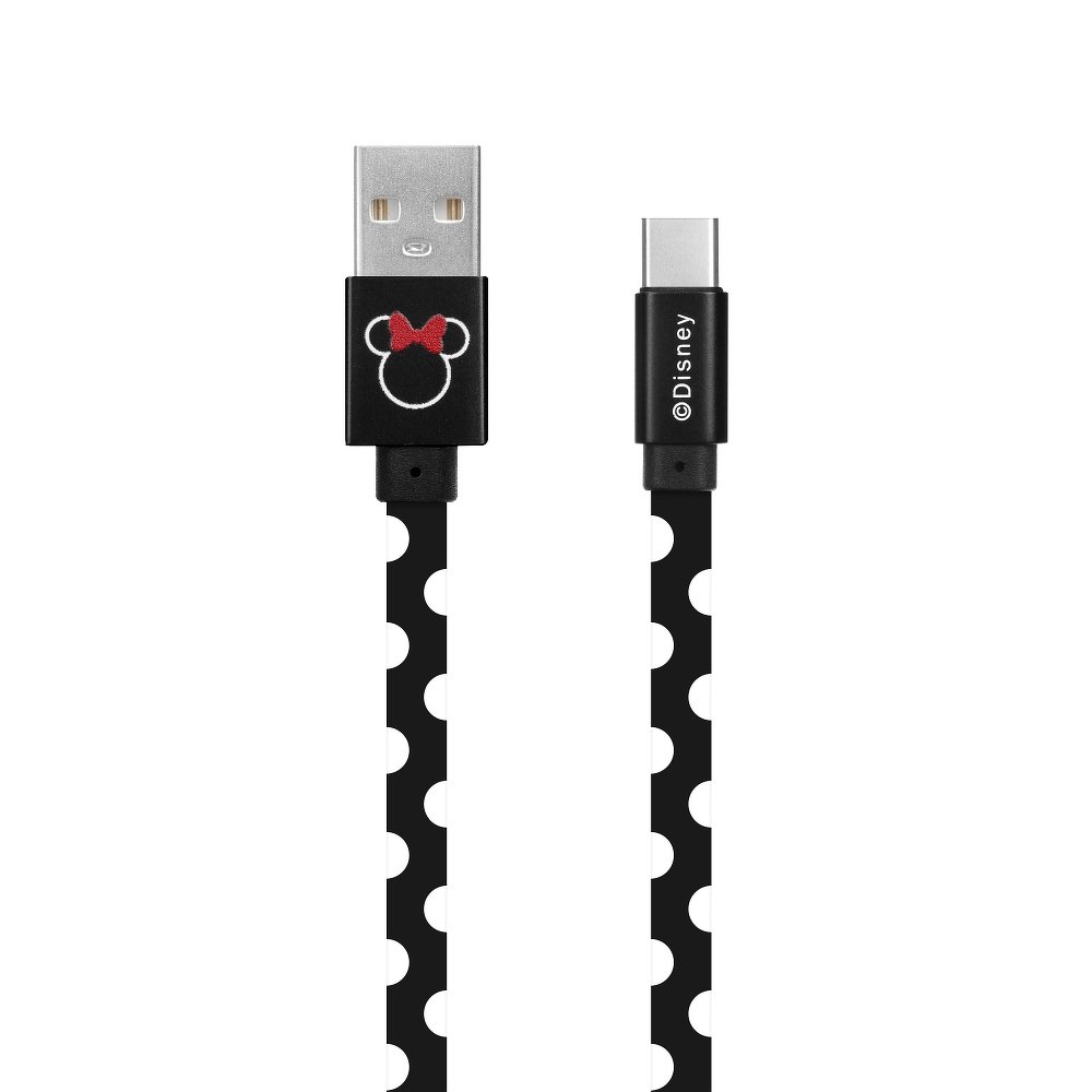 cabo usb tipo c disney minnie mouse preto