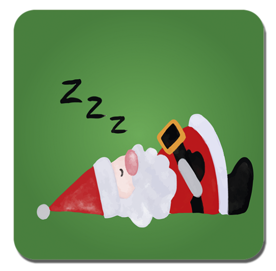 iman quadrado pai natal a dormir