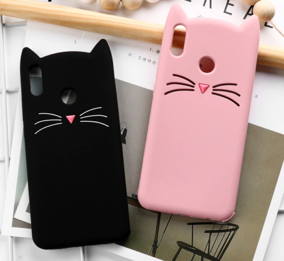 capa gato silicone huawei y6 2019