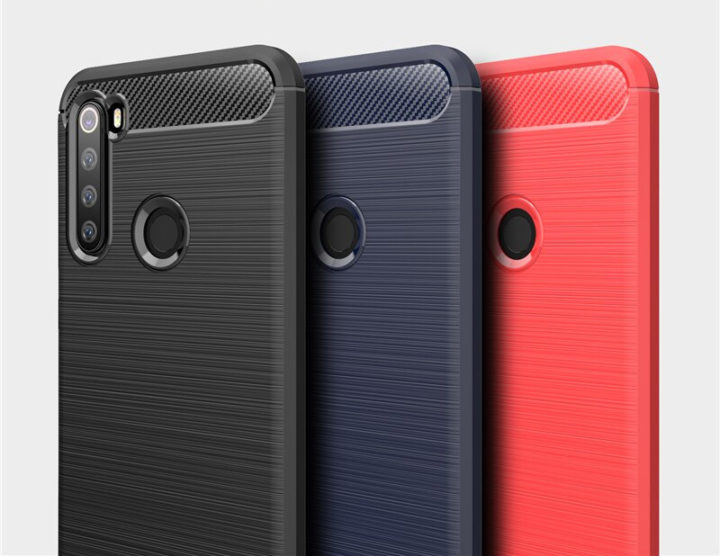 capa silicone fibra carbono xiaomi redmi note 8