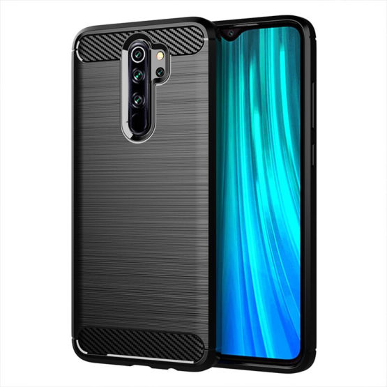capa silicone fibra carbono xiaomi redmi note 8 pro