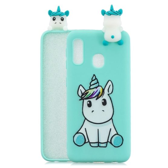 capa silicone unicornio samsung a40