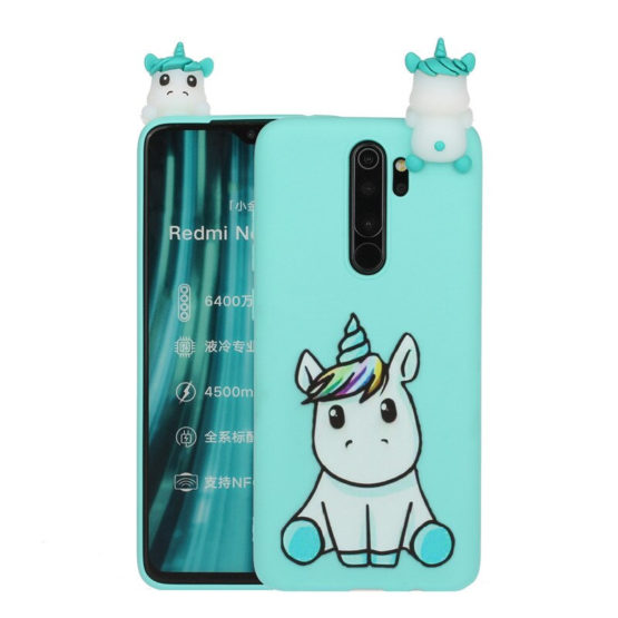capa unicornio silicone xiaomi redmi note 8 pro