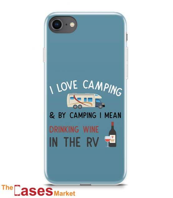 capa telemovel I love drinking wine in the rv