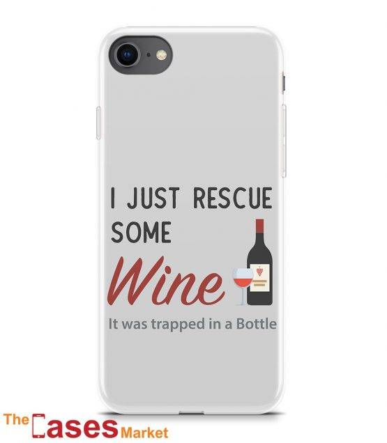 capa telemovel i just rescue some wine