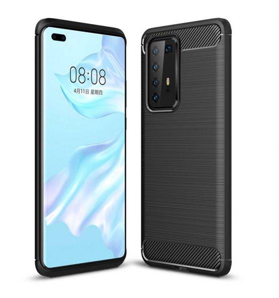 capa silicone carbono huawei p40 pro