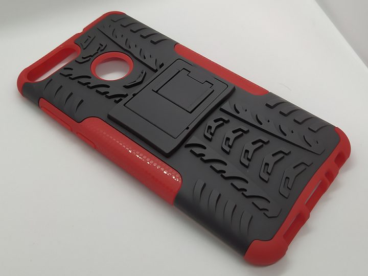 capa anti-choq vermelha Huawei P Smart