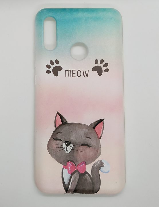 capa silicone gato Huawei P Smart 2019
