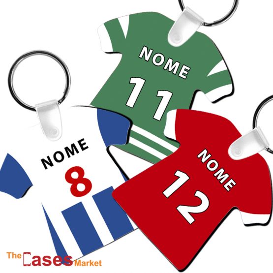 porta-chaves personalizado camisola futebol