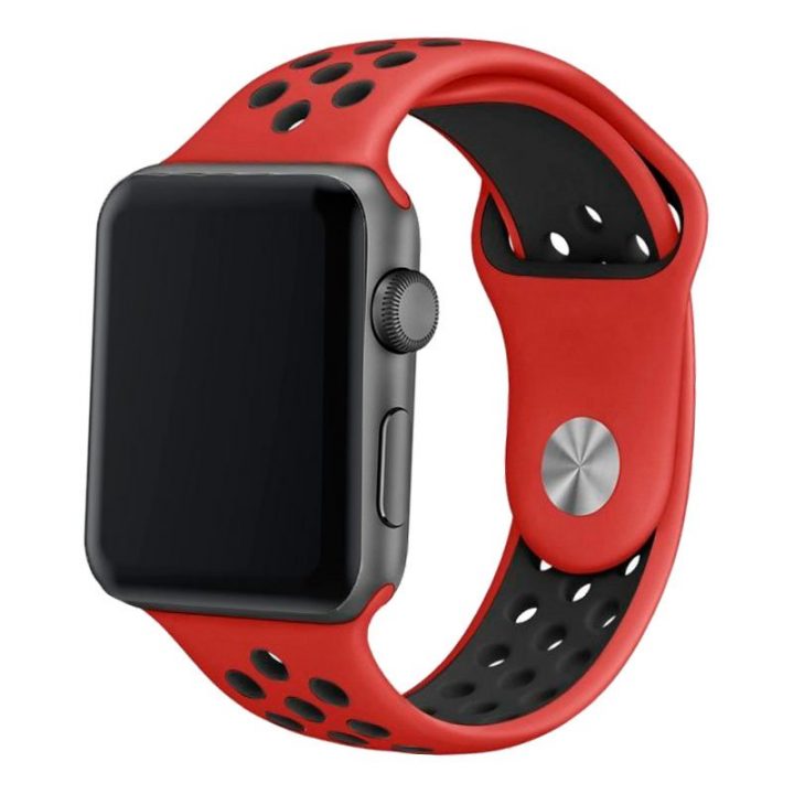 bracelete-para-apple-watch-series-1-2-3-4-5-6-se-42-44-mm-sport-rojo-negro