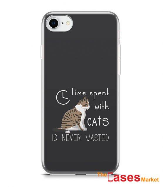 capa telemovel time spent with cats never wasted