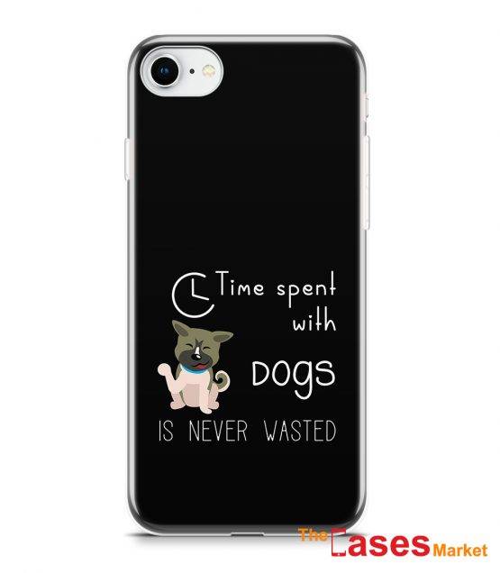 capa telemovel time spent with dogs never wasted
