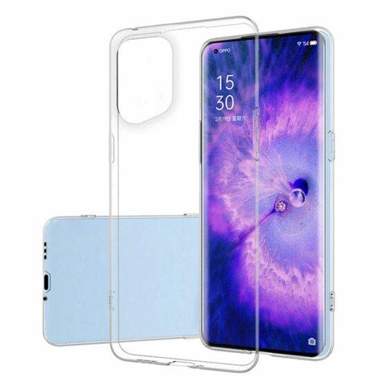 capa silicone transparente oppo find x5